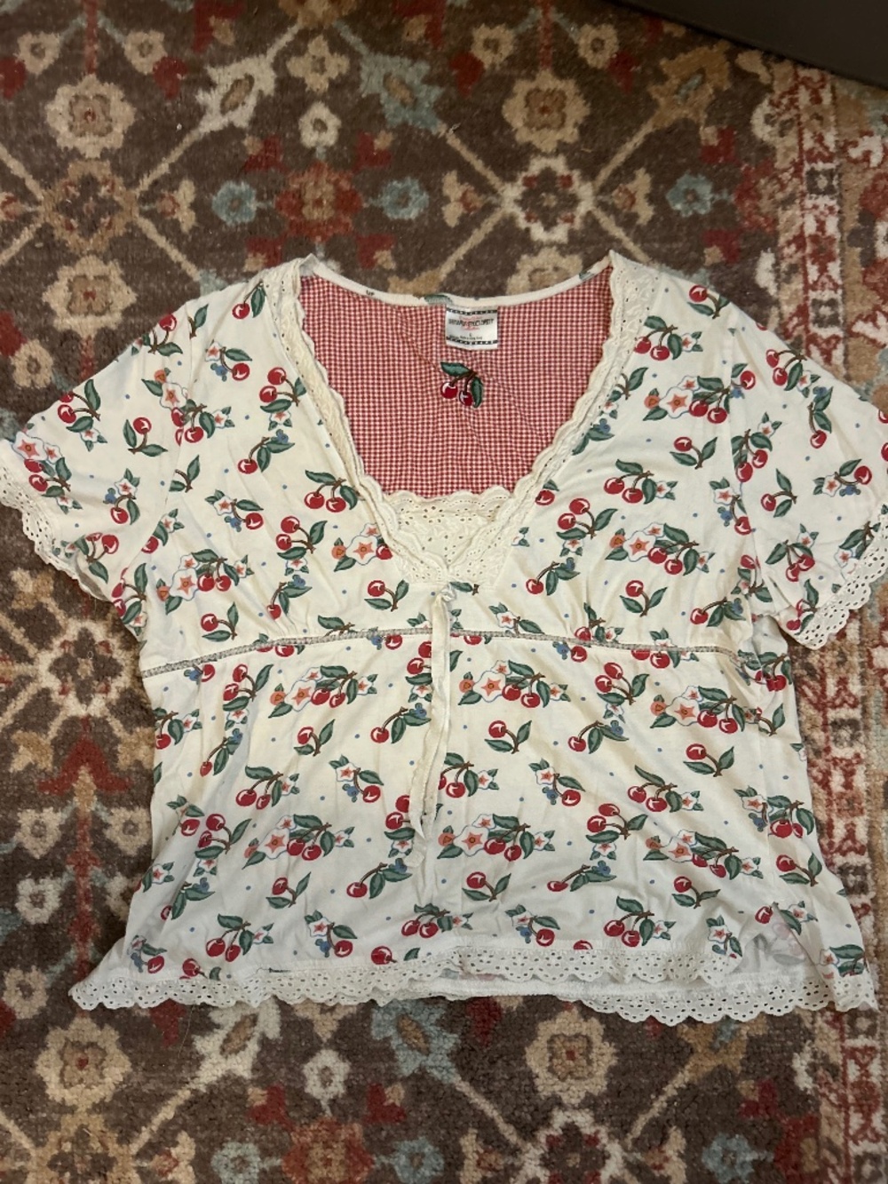 Vintage Mary Engelbreit Cherry Top